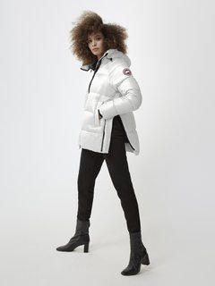 Women s down jacket silver Canada Goose Soulz.lt