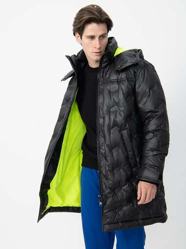 Men's down jacket black Diesel | Soulz.lt