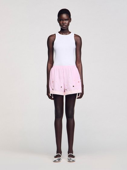 Sandro Light pink Women's shorts