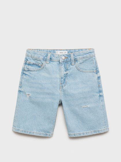 MANGO KIDS Helesinine Poiste lühikesed püksid