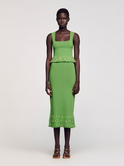 Sandro Green Women's skirt
