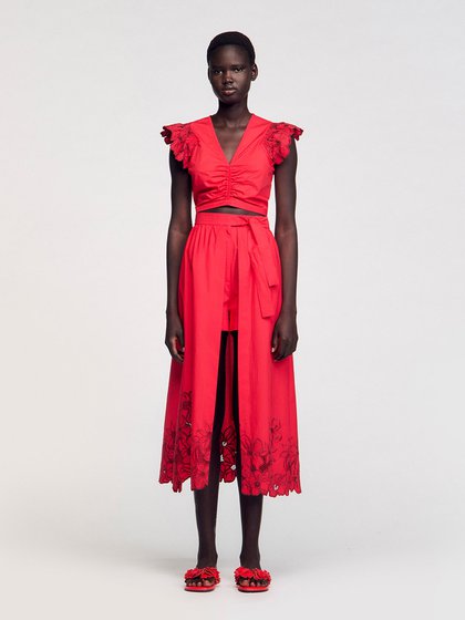 Sandro Red Women's skirt