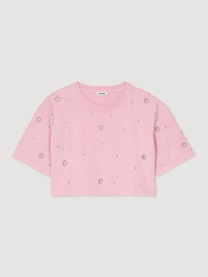 Sandro Pink Women's t-shirt s/s