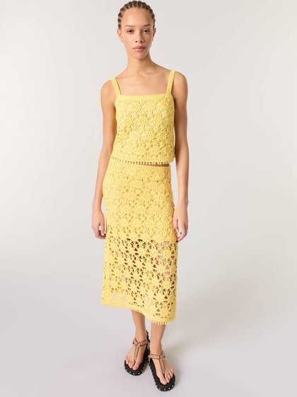 Maje Yellow Women's skirt