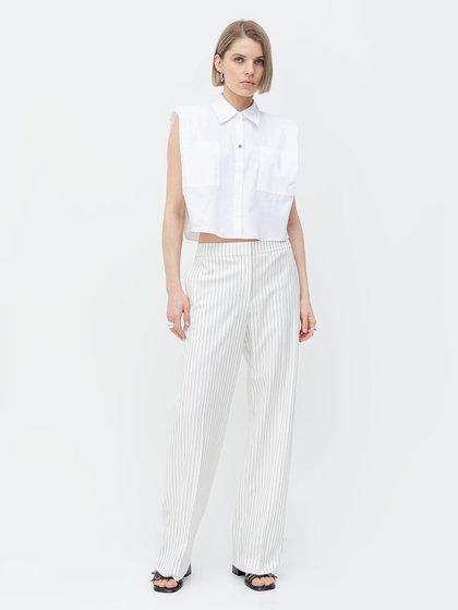 HUGO White Women's trousers