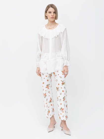 Weekend Max Mara White Women's trousers