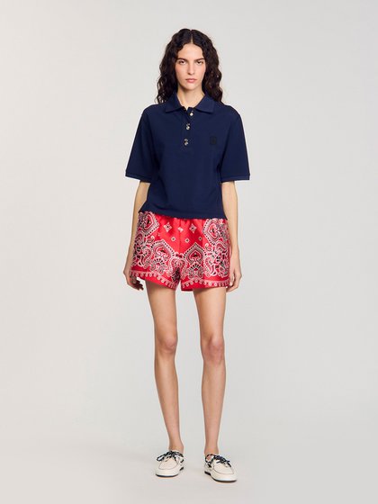 Sandro Navy Women's t-shirt s/s