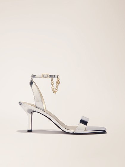 Maje Silver Women's high heel sandals