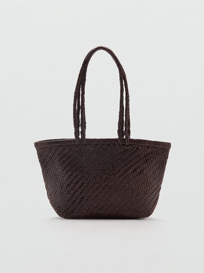MANGO Dark brown Women's handbag