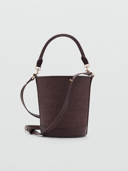MANGO Dark brown Women's handbag