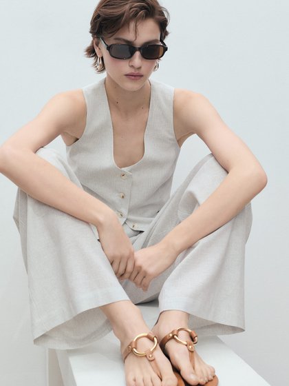 MANGO Creamy Women's vest