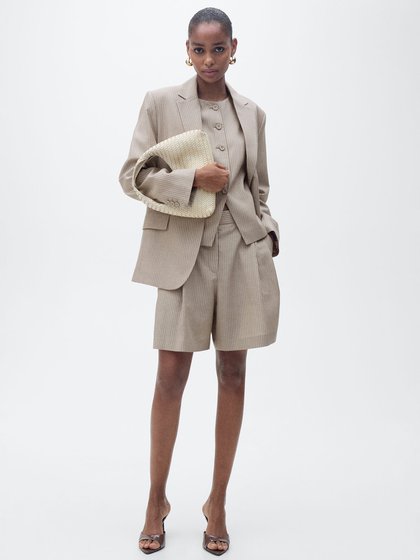 MANGO Brown Women's shorts