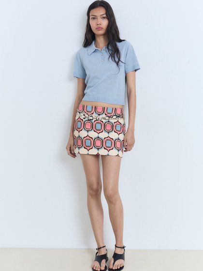 MANGO Light blue Women's pullover