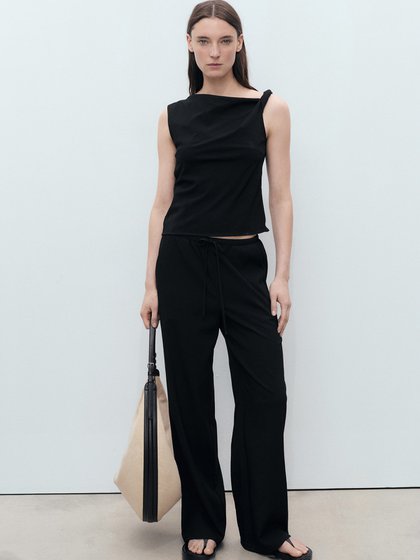 MANGO Black Women's trousers