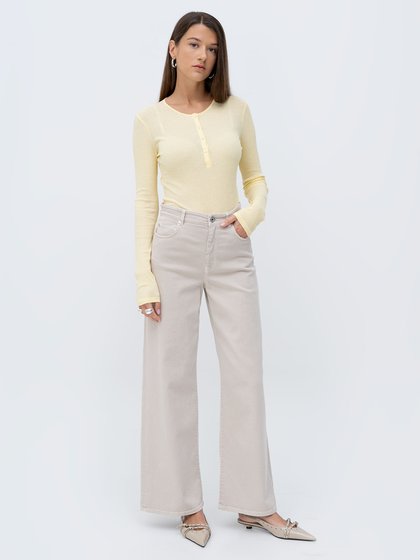 Weekend Max Mara Yellow Women's t-shirt l/s