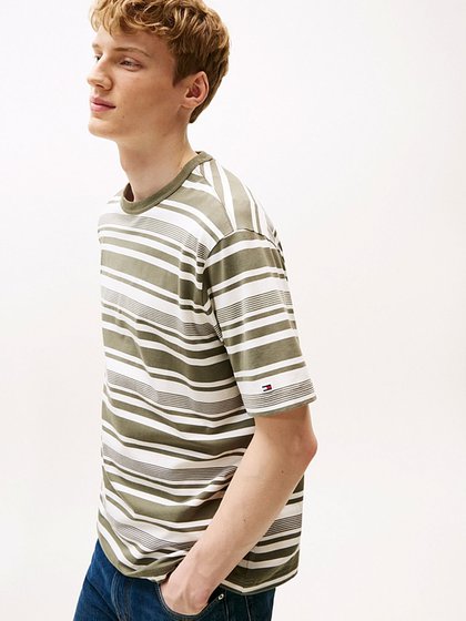 Tommy Hilfiger Khaki Meeste t-särk lühikeste varrukatega