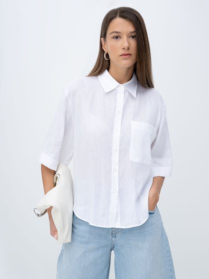 HUGO White Women's blouse