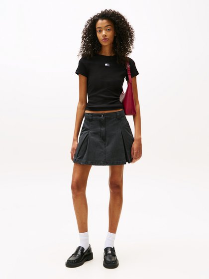 Tommy Jeans Black Women's t-shirt s/s