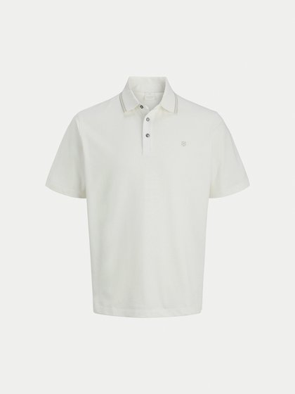 Jack&Jones Valge Meeste polo särk lühikeste varrukatega