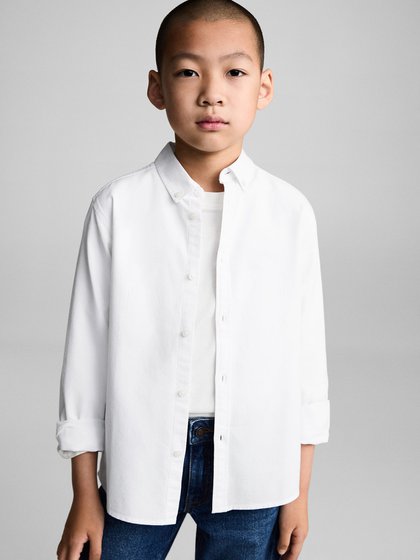 MANGO KIDS White boy's shirt l/s