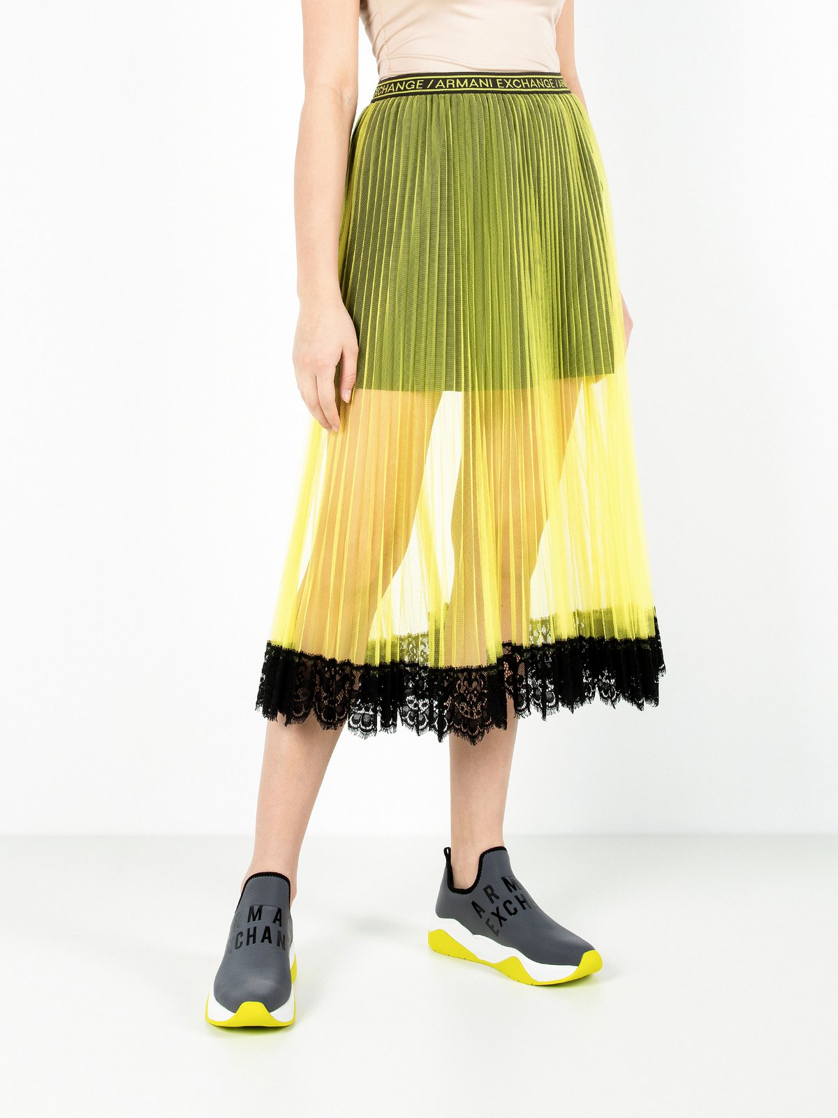 Women's skirt yellow Armani Exchange | Soulz.lt