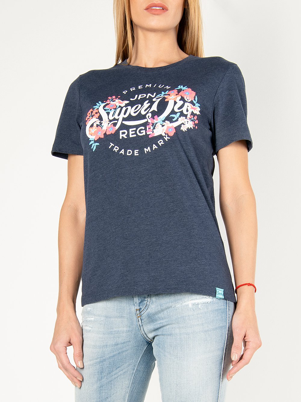 Women's t-shirt s/s navy SuperDry | Soulz.lt