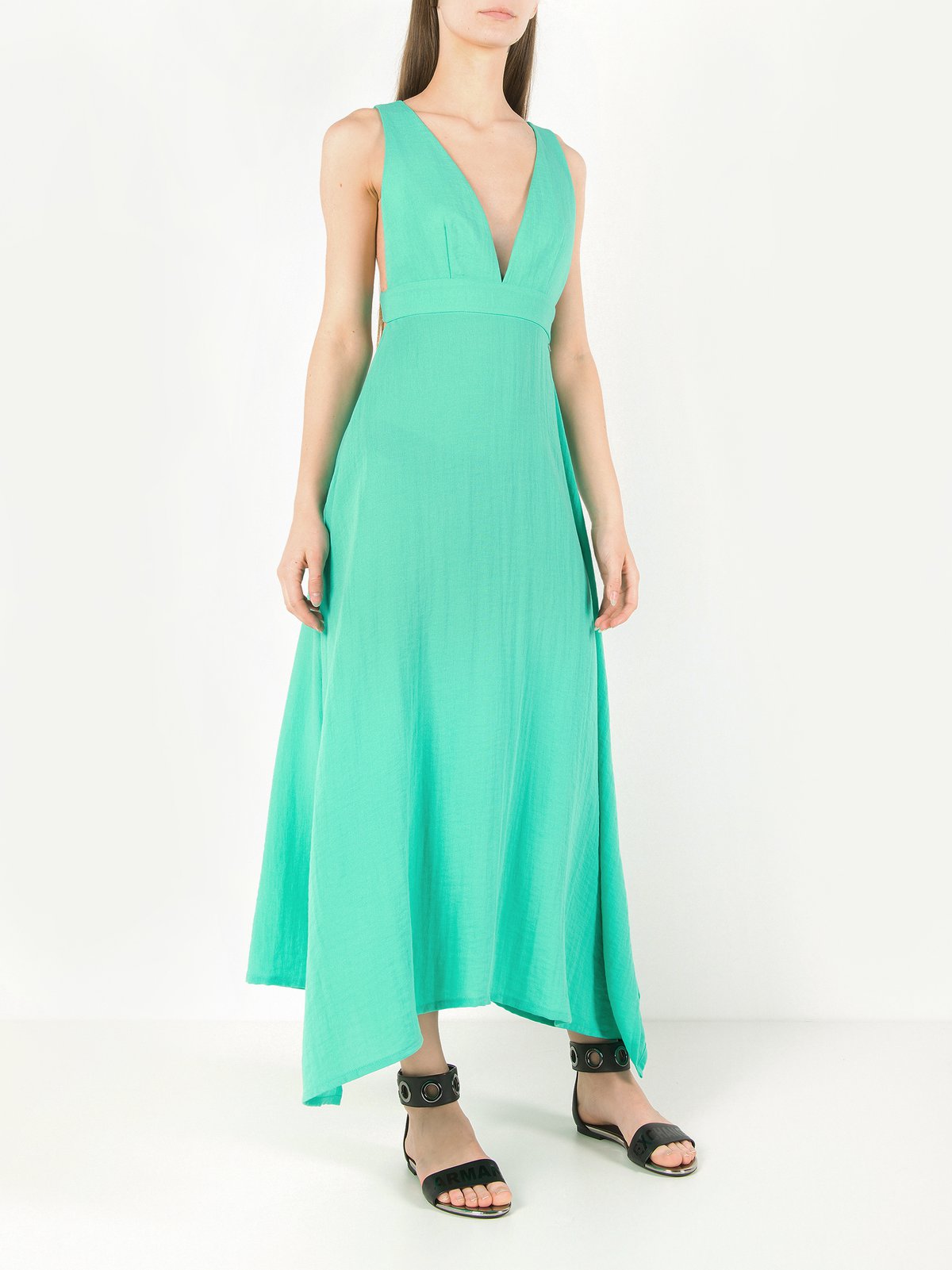 armani exchange green dress