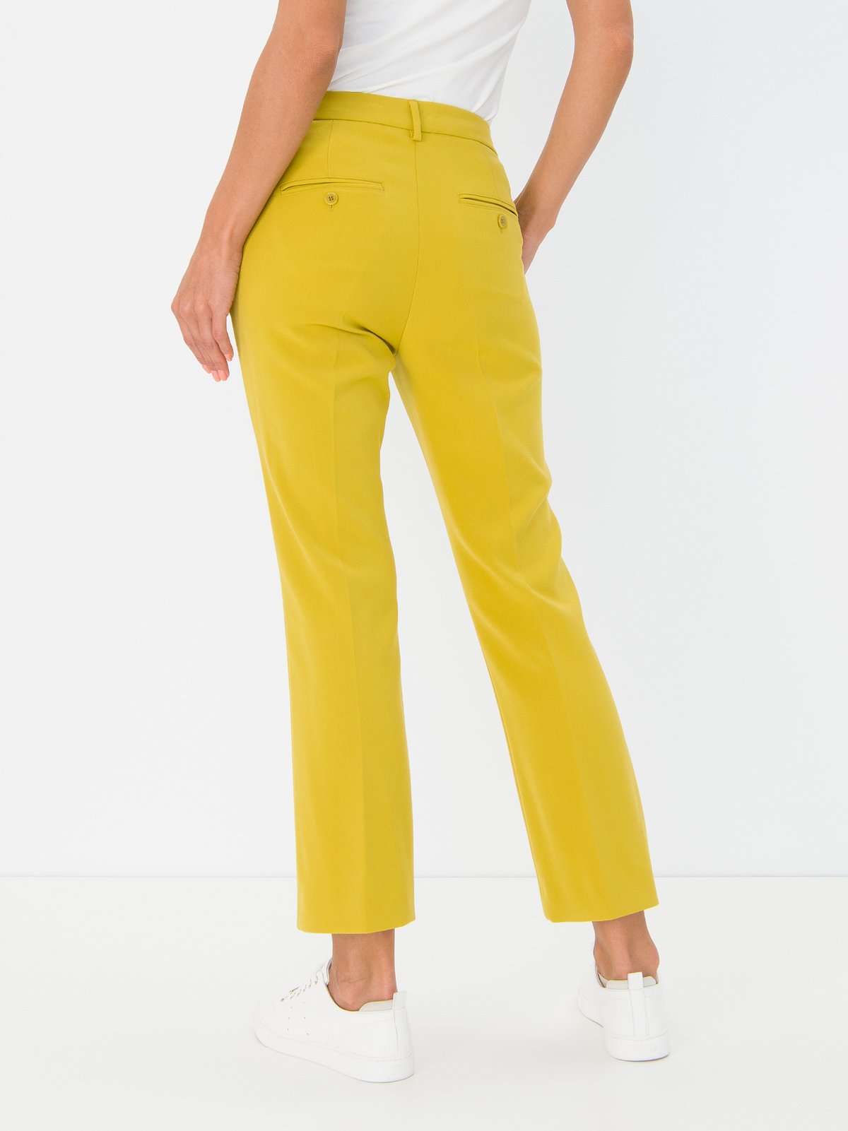 Women's trousers yellow Weekend Max Mara | Soulz.lt