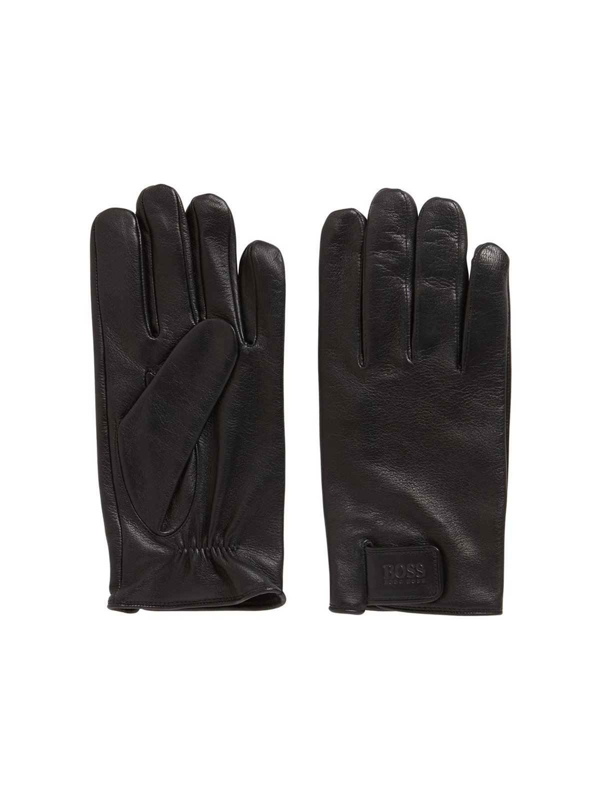 hugo boss gloves leather