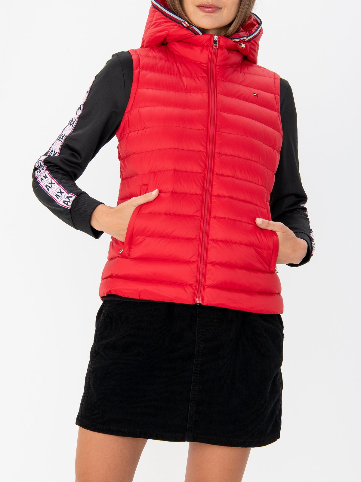 tommy hilfiger body warmer womens