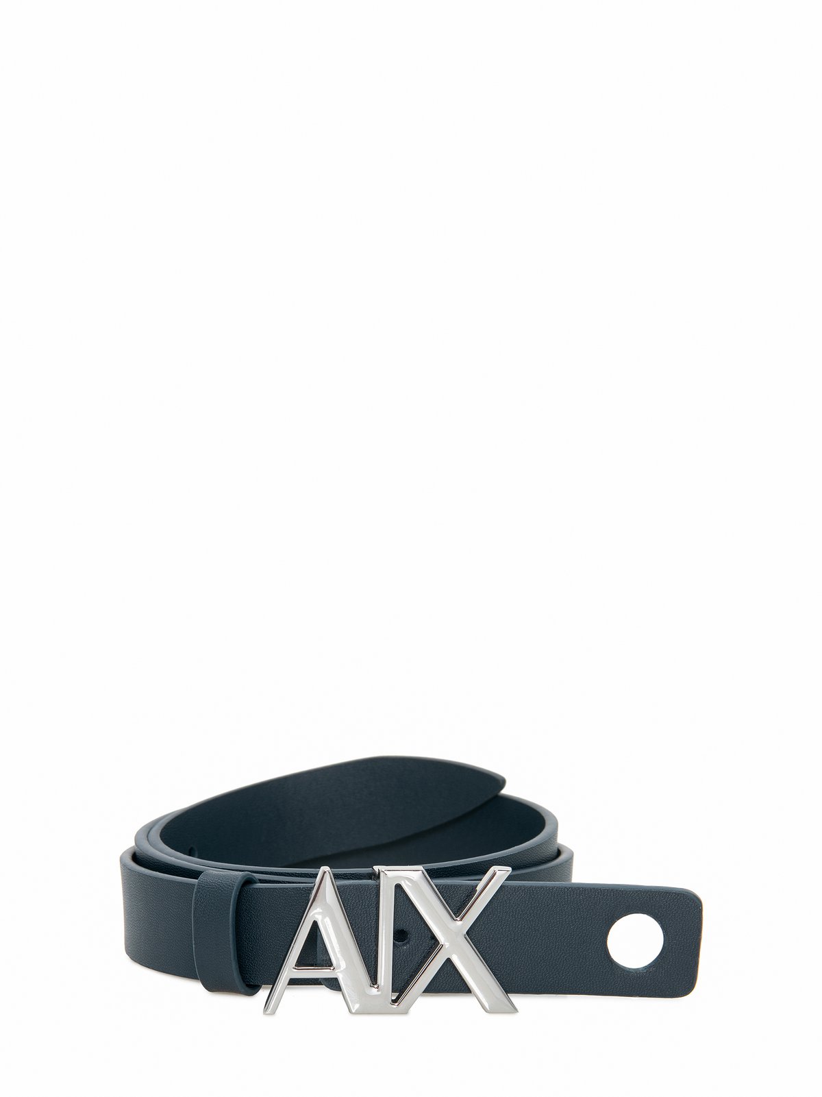 Women s leather belt navy Armani Exchange Soulz.lt