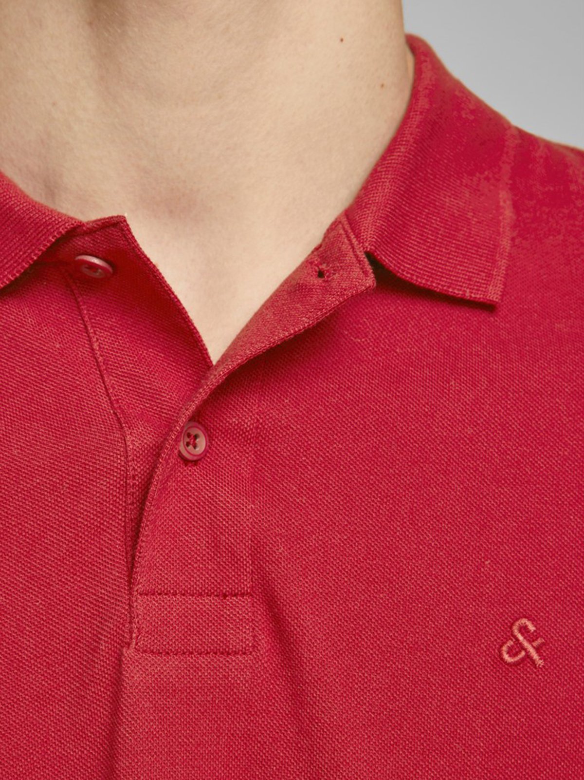 red polo shirt button up