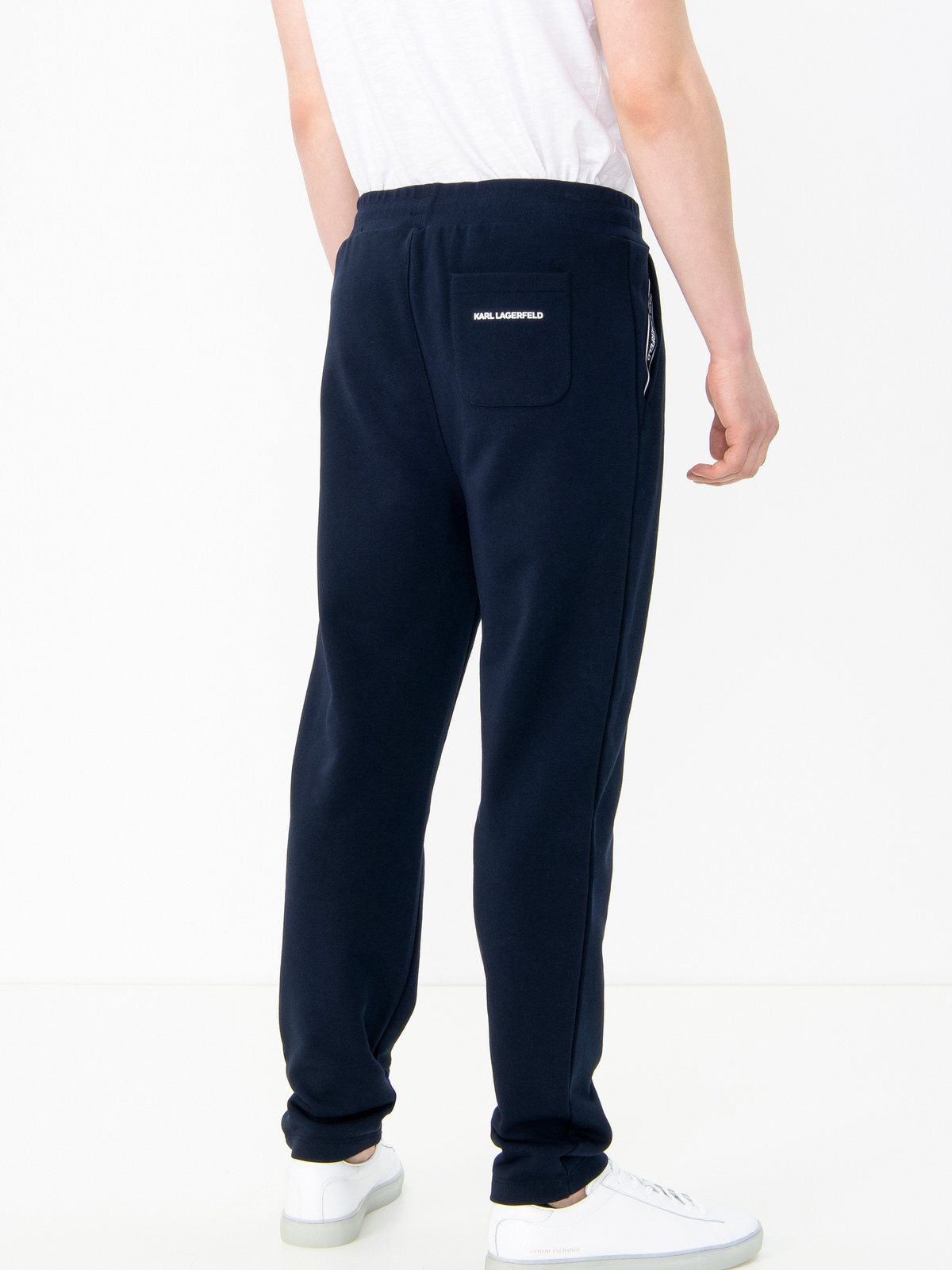 Karl Lagerfeld Regular Trousers ' Hotel Karl Pintuck' in Black | ABOUT YOU