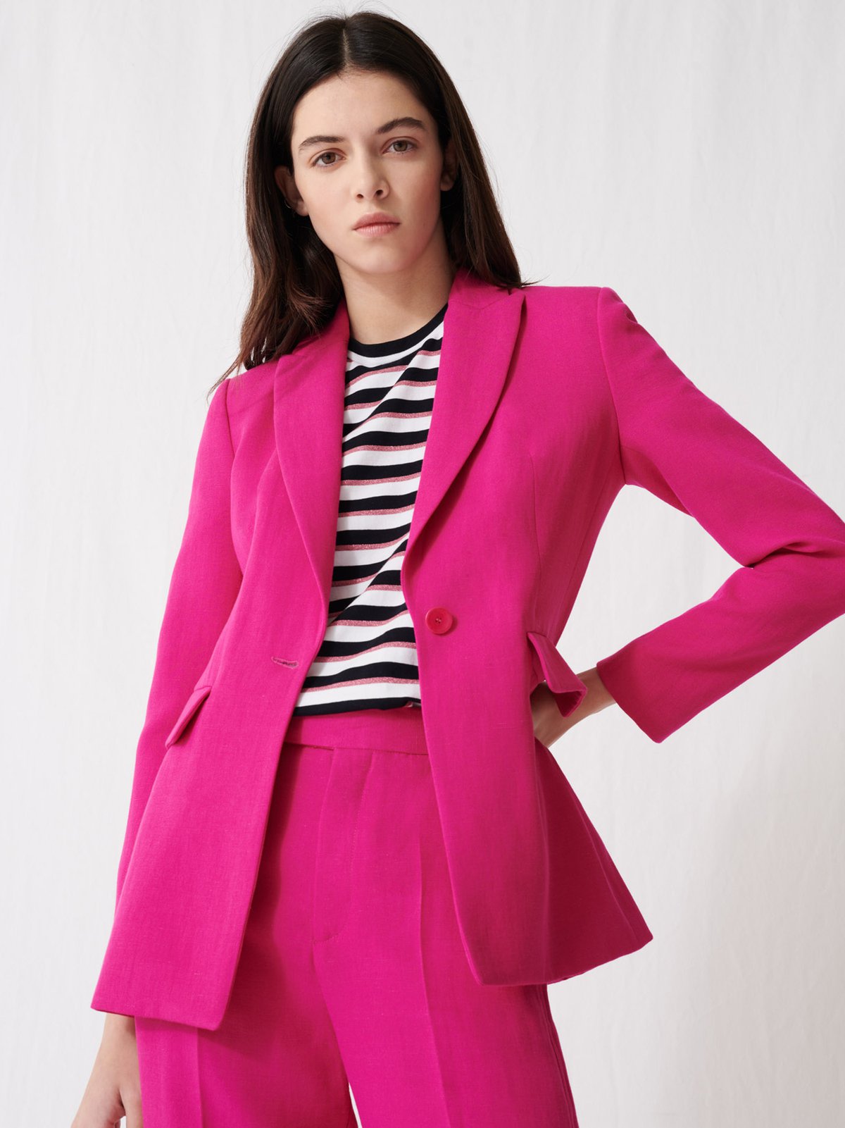 Maje pink blazer hotsell