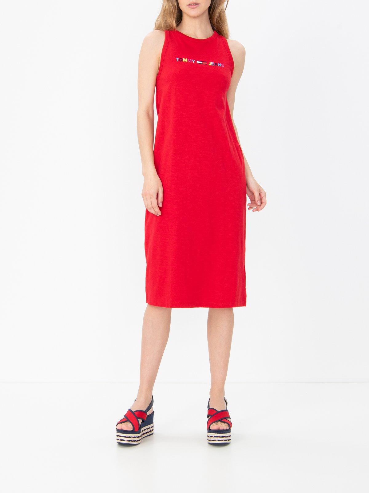 tommy jeans red dress