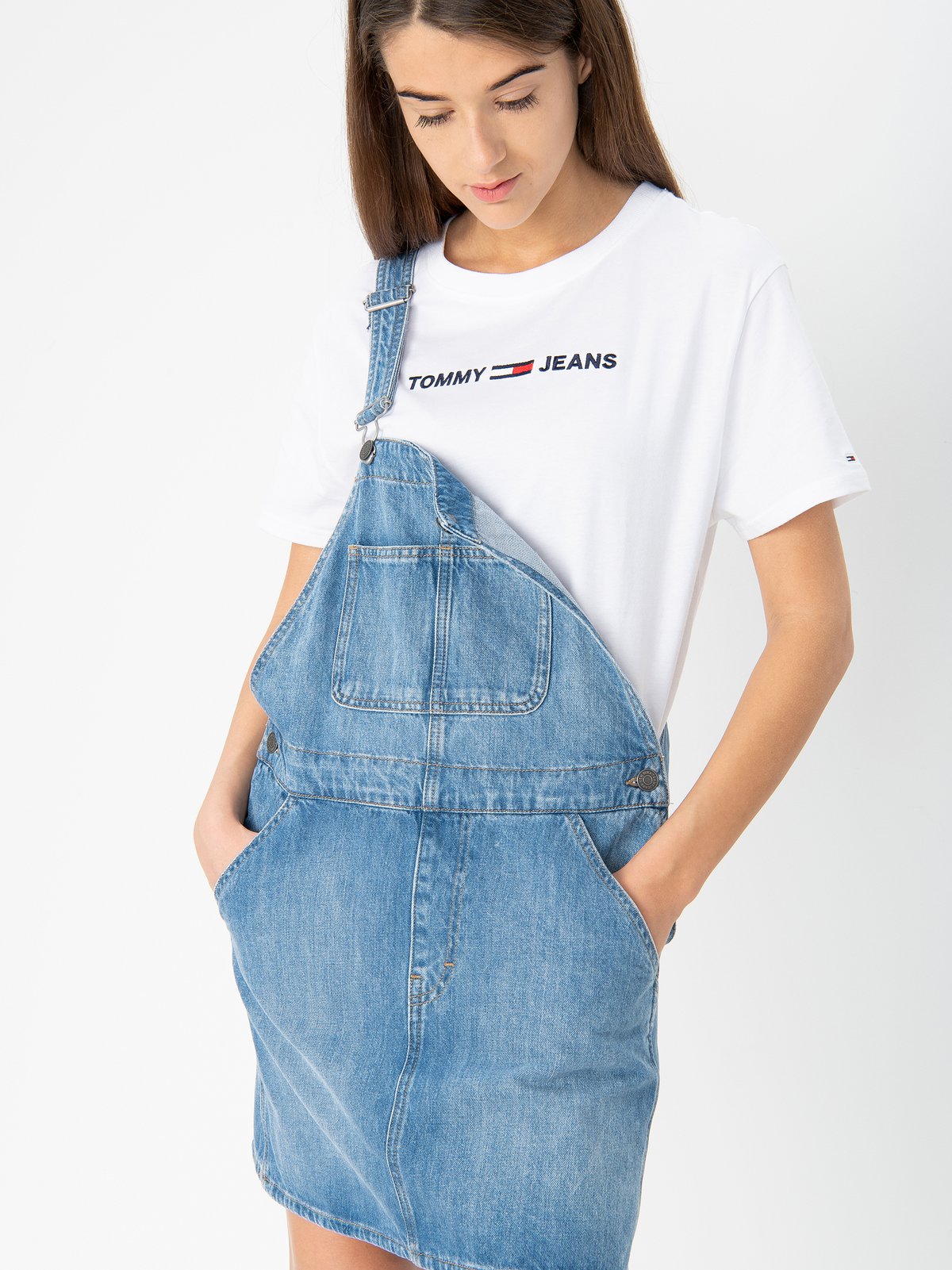 tommy jeans pinafore