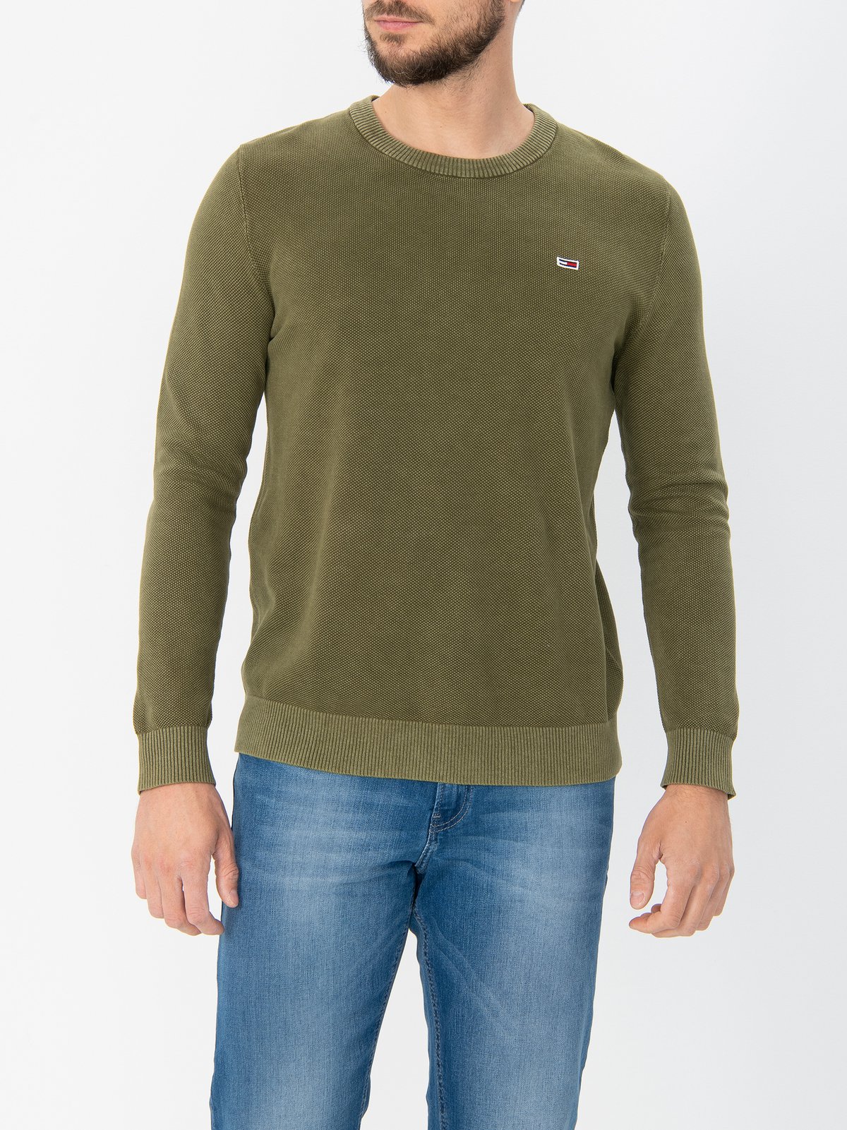 tommy jeans green jumper