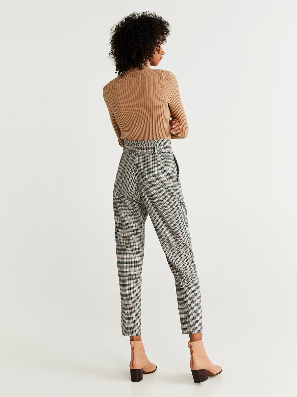 mango high waisted trousers