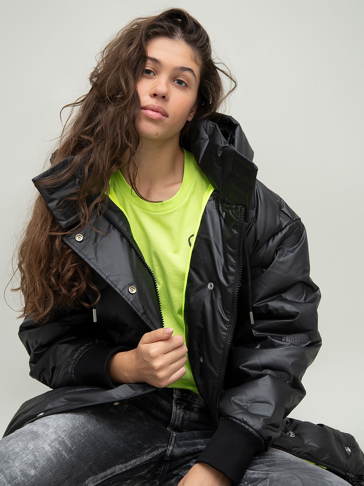 Women s down jacket black Diesel Soulz.ee