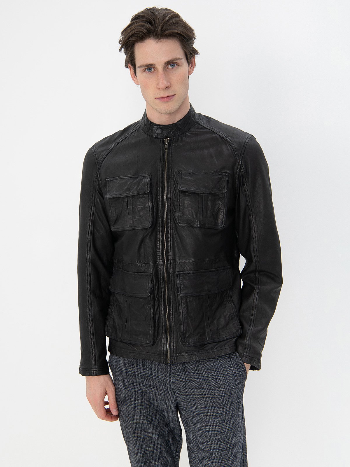 Casual friday leather jacket best sale