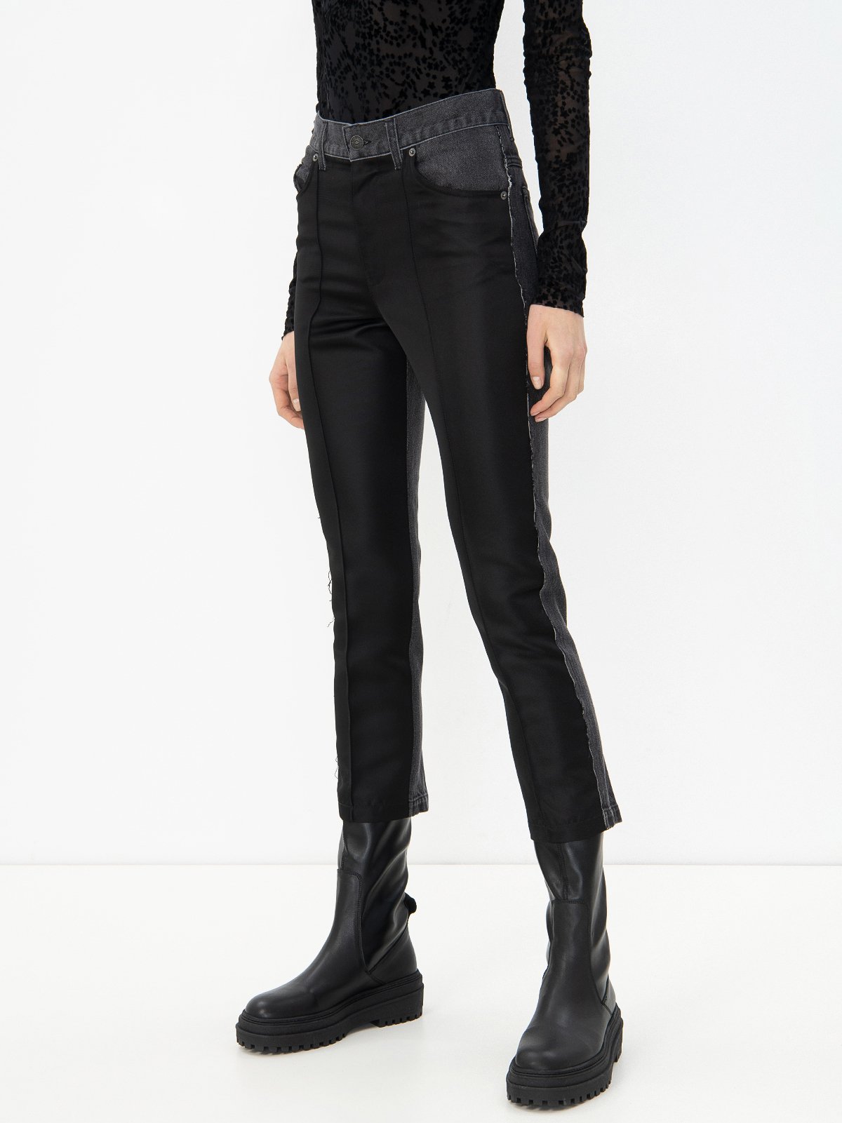 パンツ DIESEL Woman Pants Black A18921 0BLBC 9XX Women's trousers black Diesel | Soulz.lt
