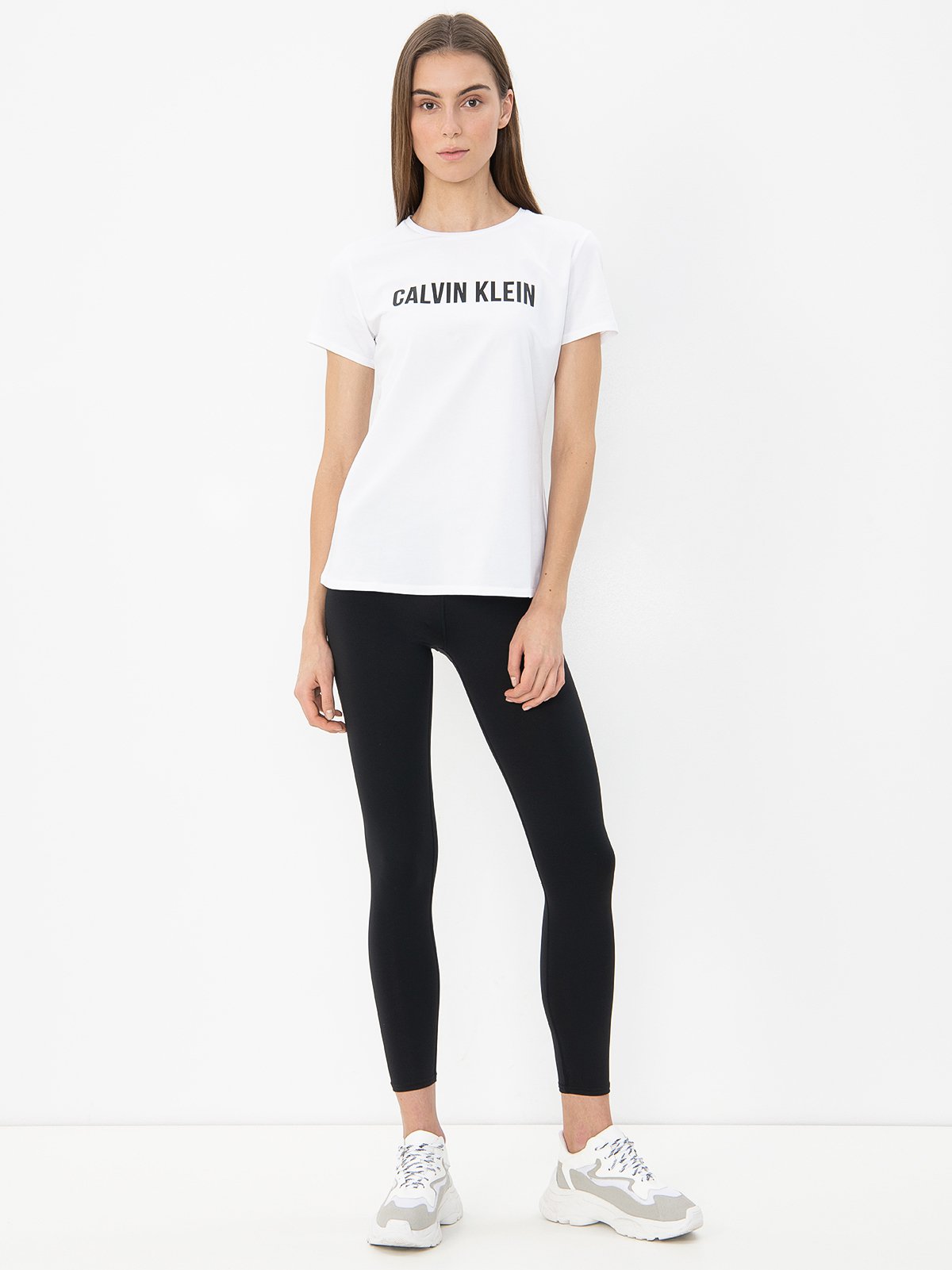 white calvin klein womens t shirt