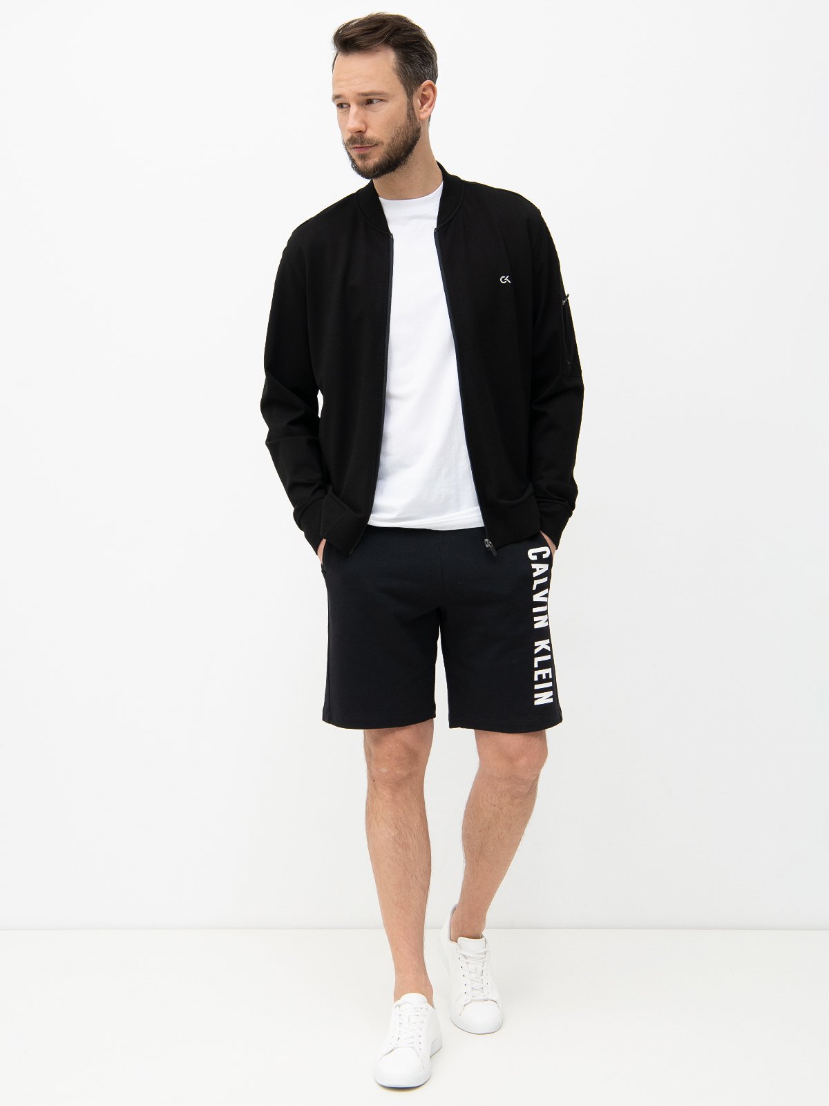 mens black calvin klein shorts