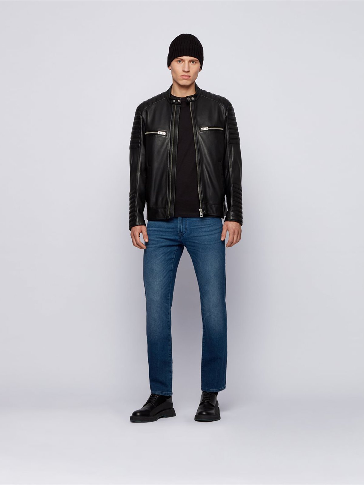 boss jakoby leather jacket