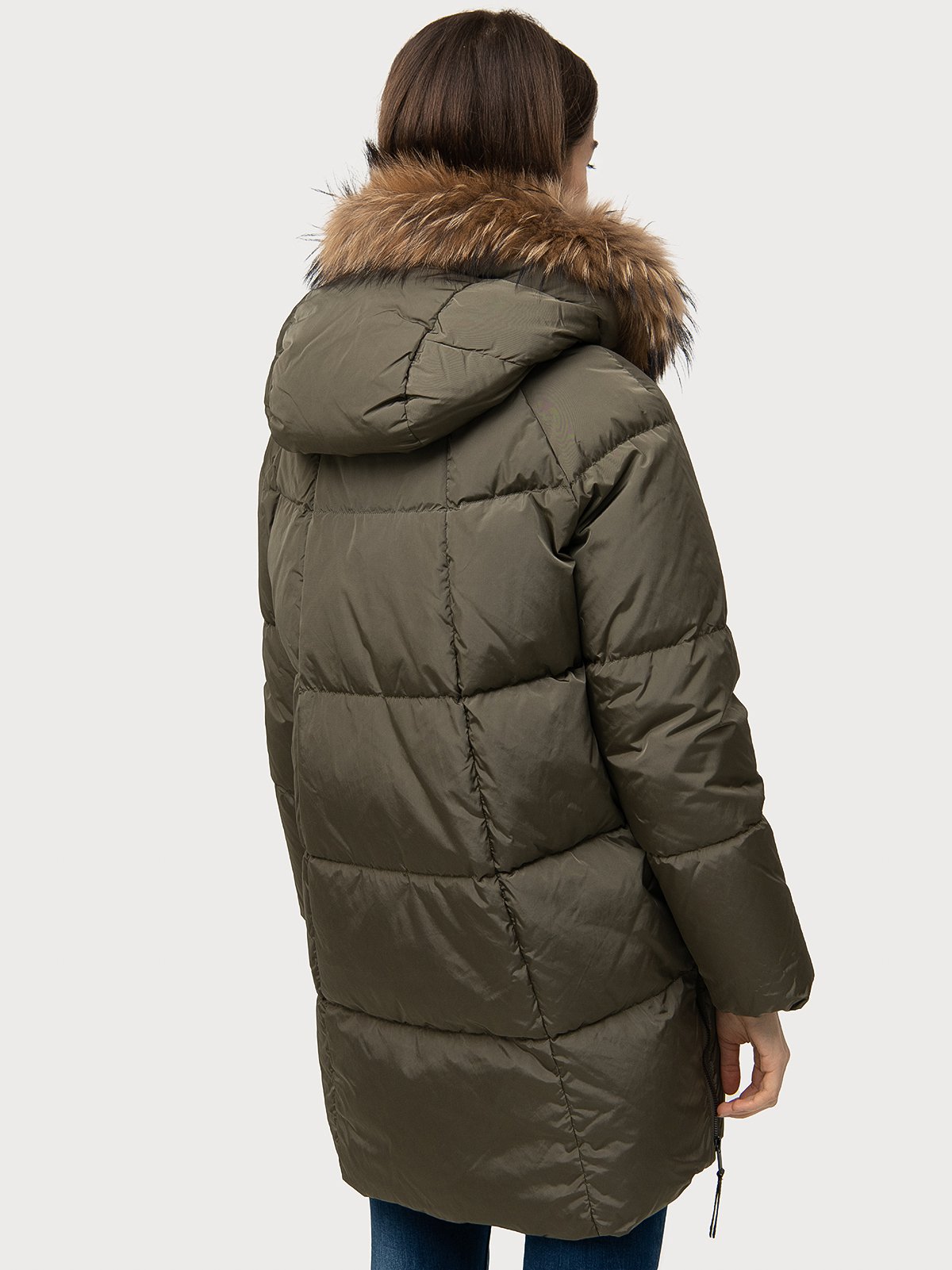 Women's down coat chaki Weekend Max Mara | Soulz.lt