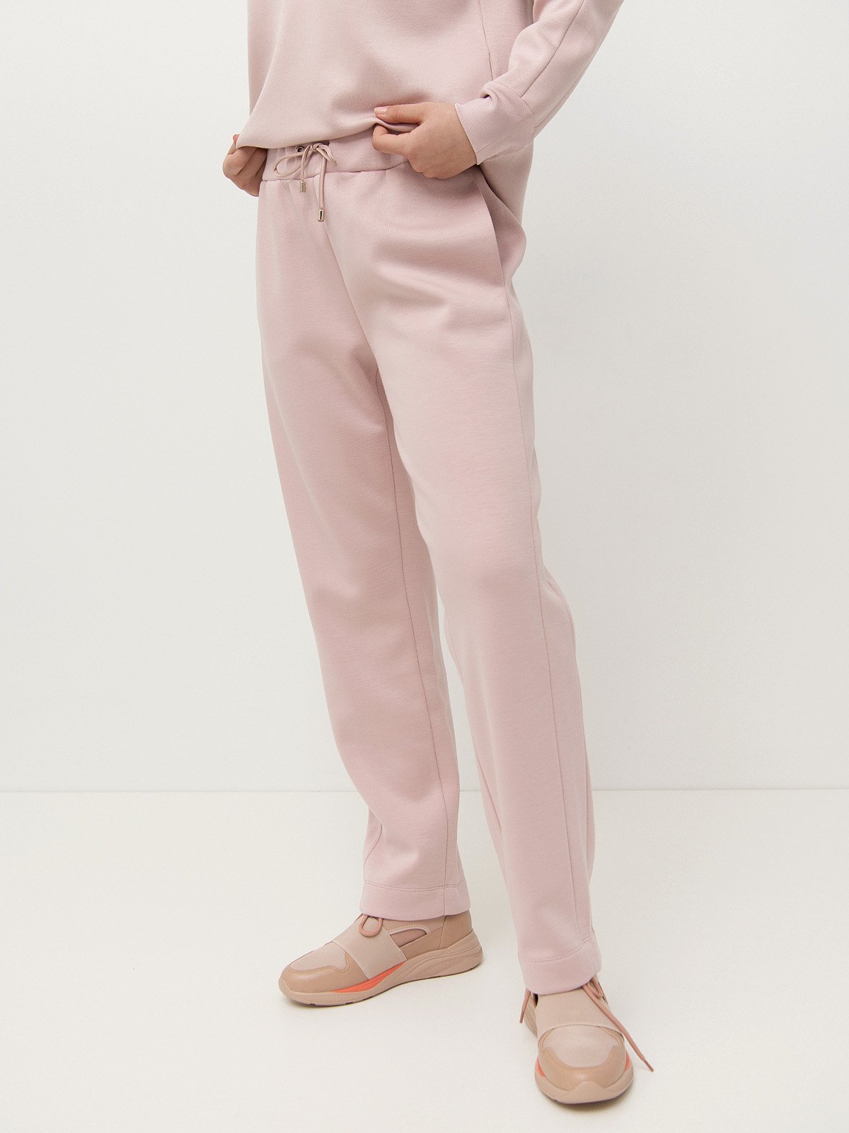 Buy PANIT Women Dusty Pink Regular Fit Solid Peg Trousers - Trousers for  Women 6993390 | Myntra