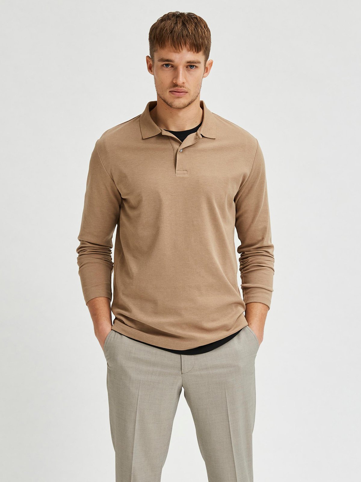 mens polo style sweater