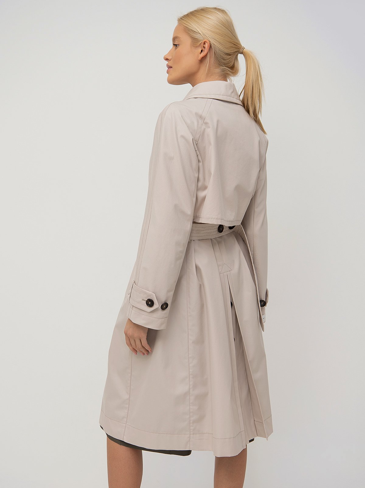 Women's raincoat beige Max Mara | Soulz.lt