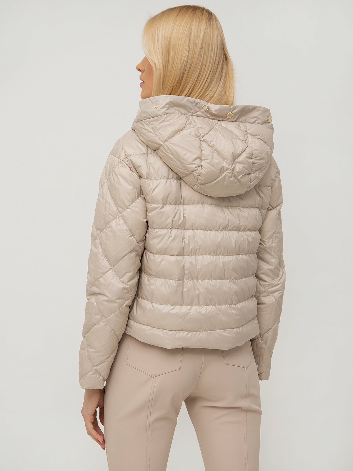 Women's down jacket beige Max Mara | Soulz.lt