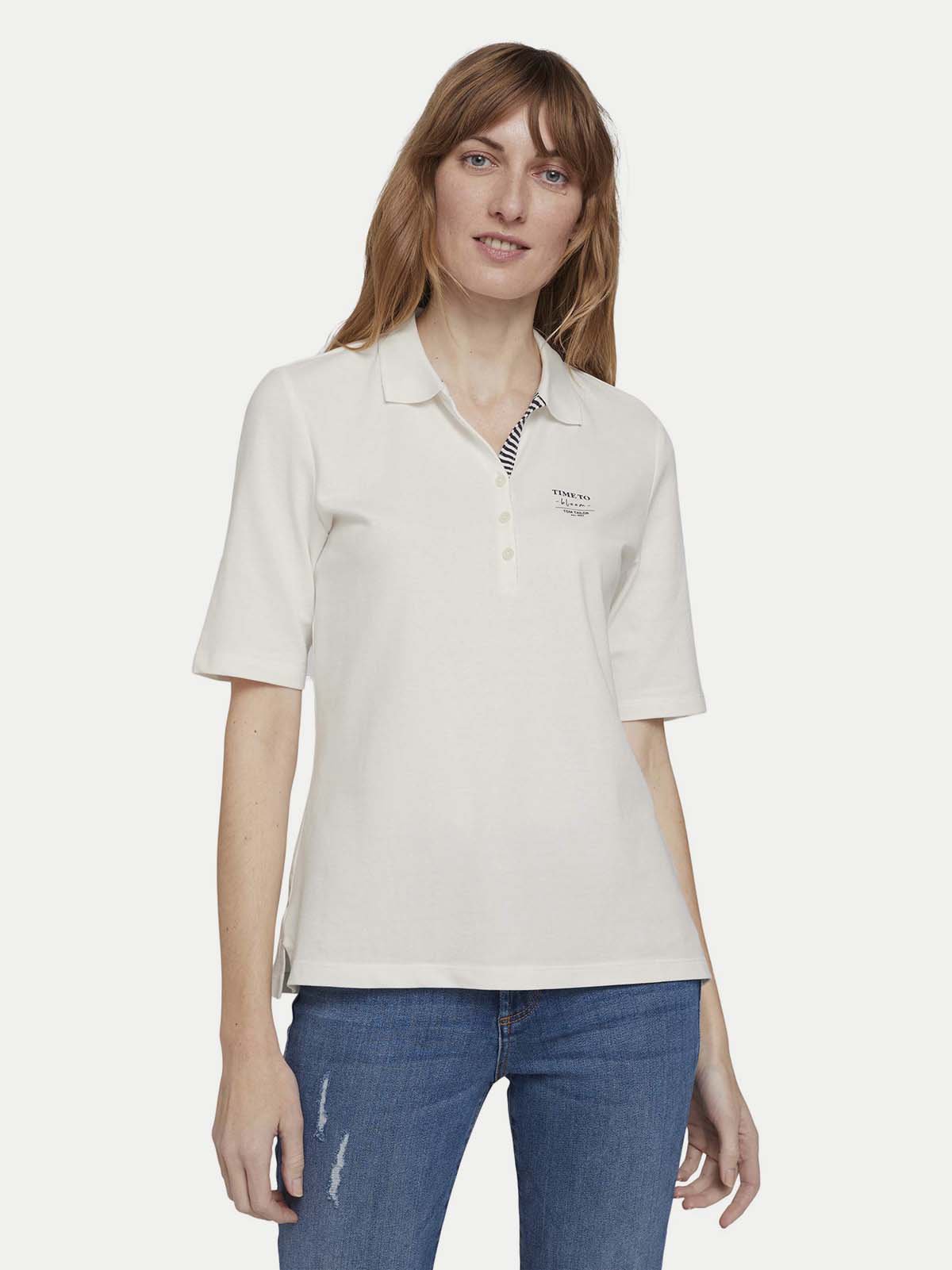 button up polo womens